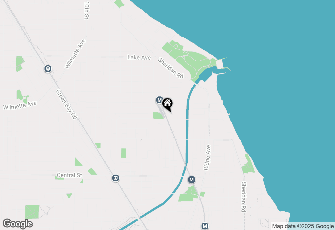 Map of 311 3rd Street, Wilmette, IL 60091