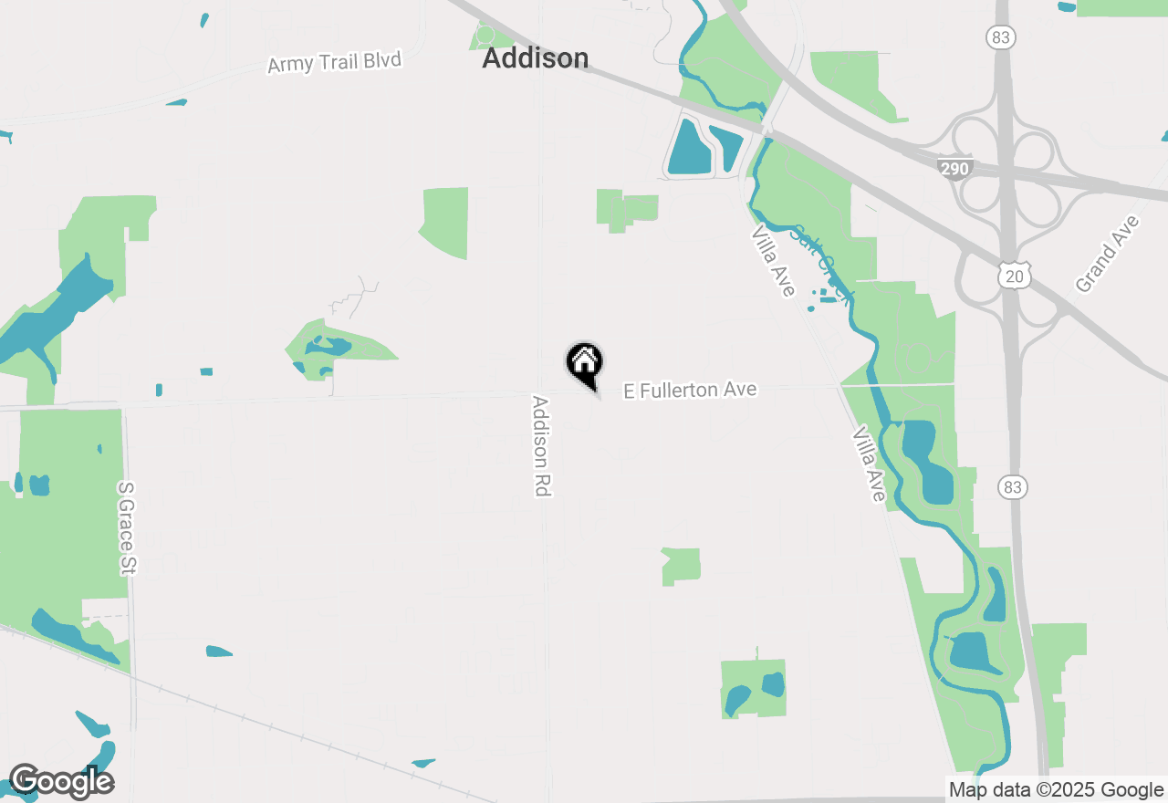 Map of 101 E Fullerton Avenue #101, Addison, IL 60101