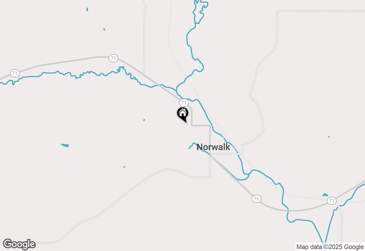 Map of 107 N West Street, Norwalk, WI 54648