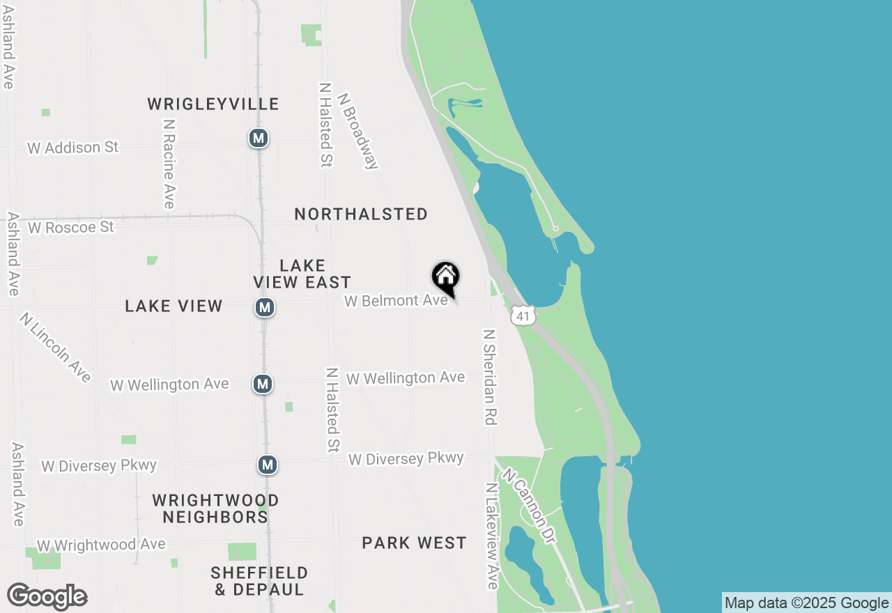 Map of 3168 N Pine Grove Avenue #3, Chicago, IL 60657