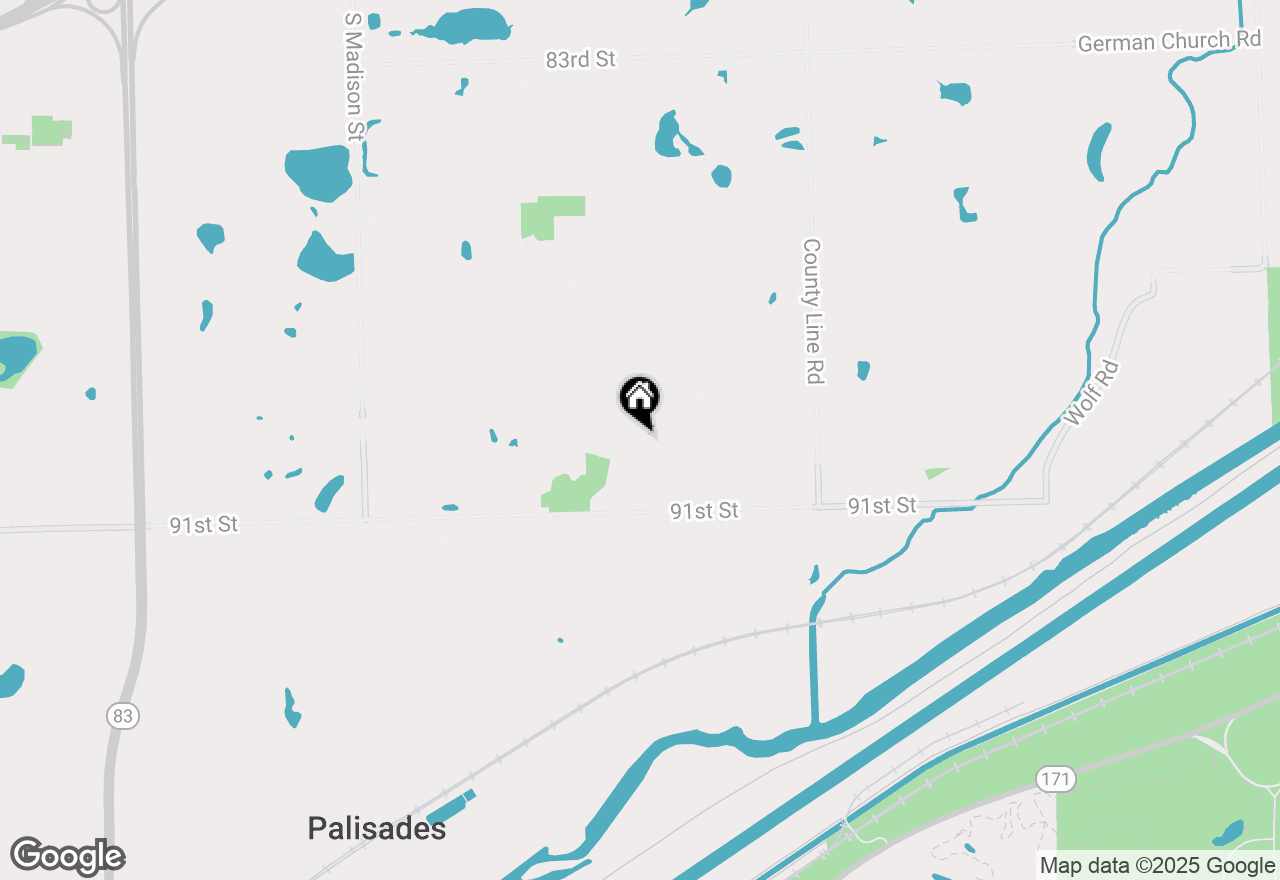 Map of 8960 Enclave Drive, Burr Ridge, IL 60527