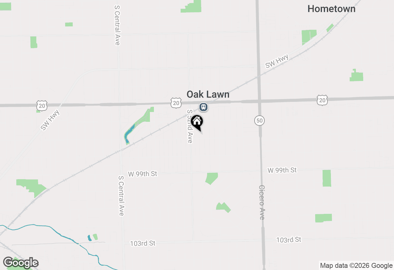 Map of 9640 Tulley Avenue, Oak Lawn, IL 60453