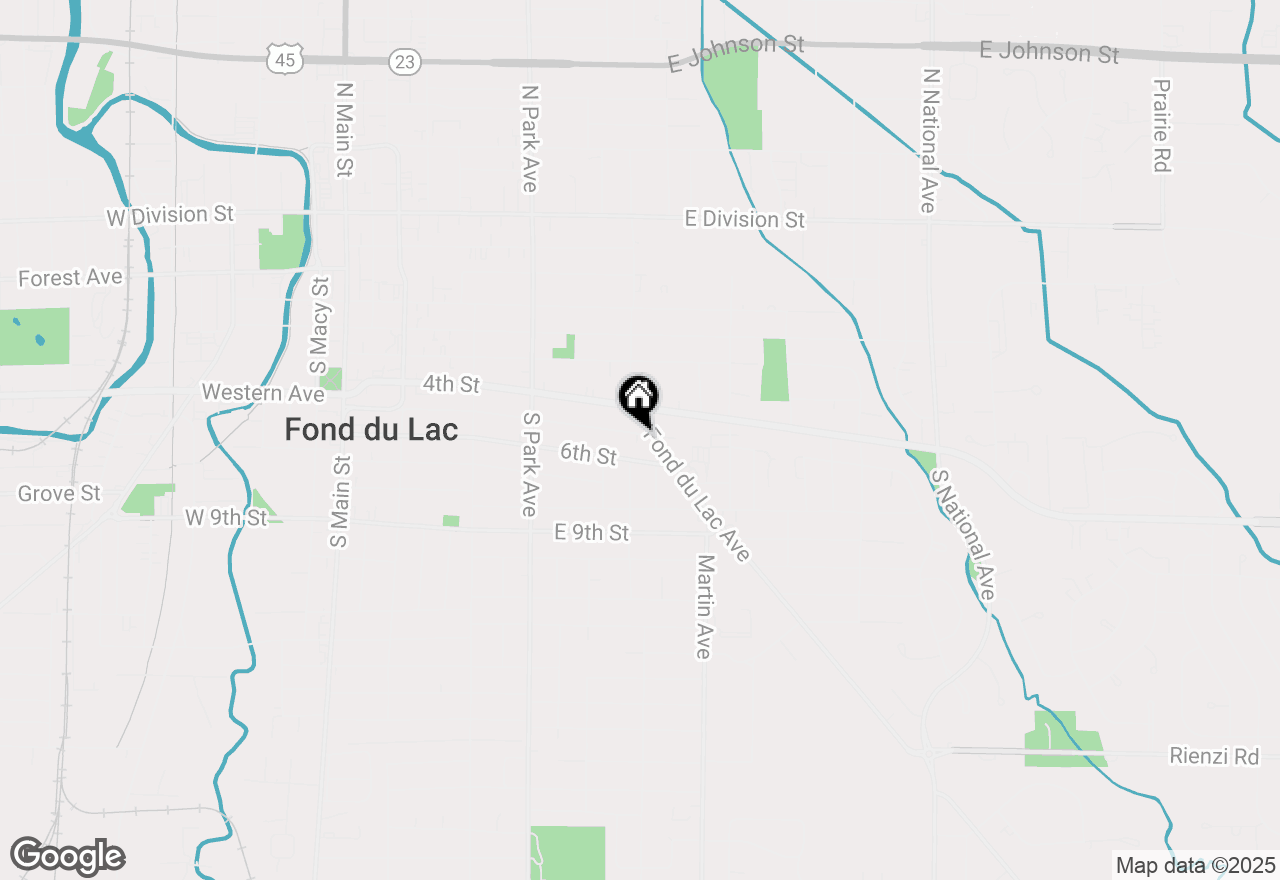 Map of 324 5th Street, Fond Du Lac, WI 54935
