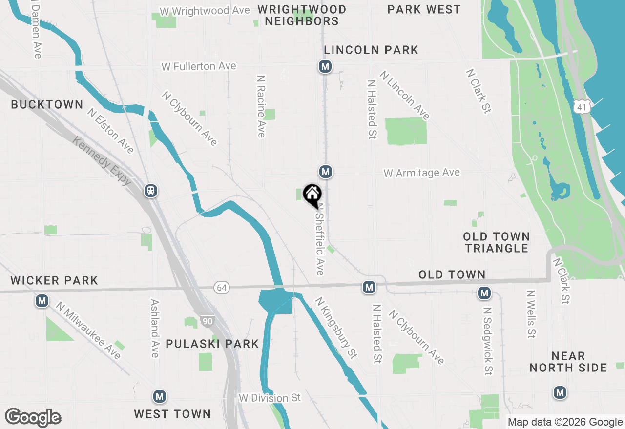 Map of 1853 N Maud Avenue #2, Chicago, IL 60614