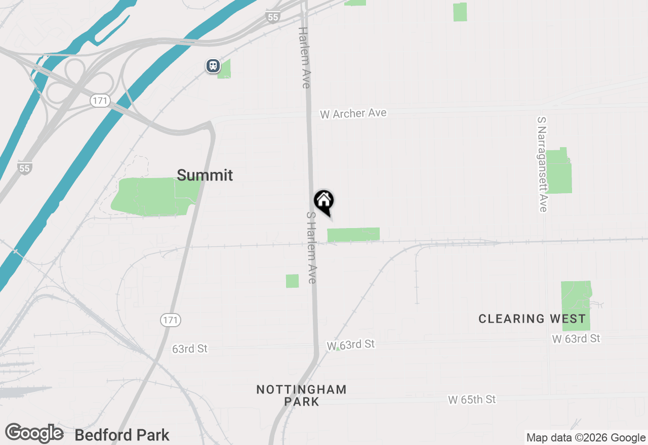 Map of 5850 S Neva Avenue, Chicago, IL 60638