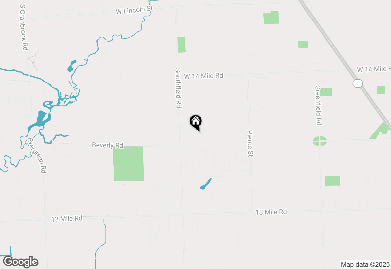 Map of 17810 Beechwood Avenue, Beverly Hills, MI 48025