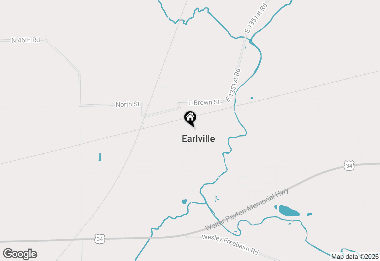 Map of 4450 E 1309th Road, Earlville, IL 60518