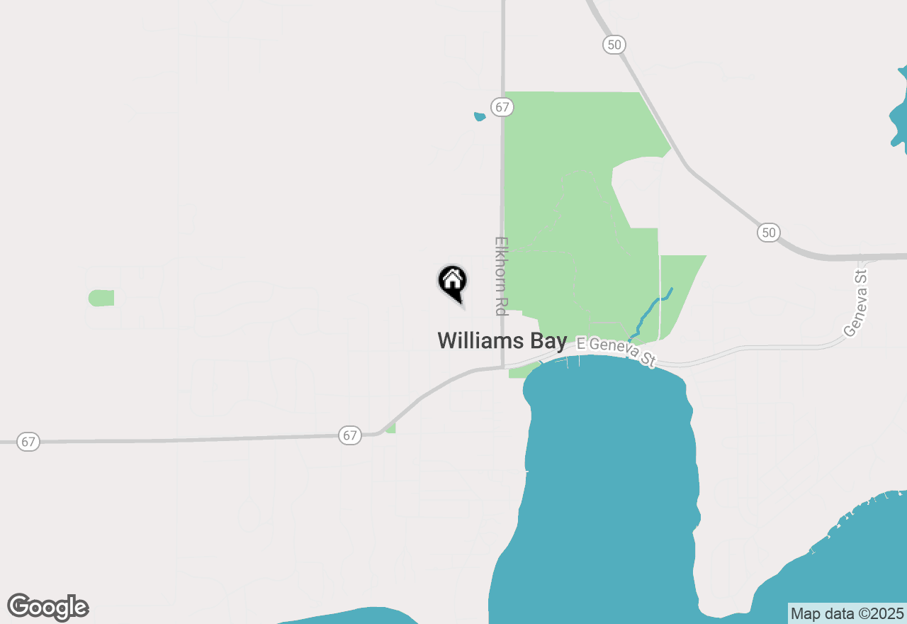 Map of 70 Olive St, Williams Bay, WI 53191