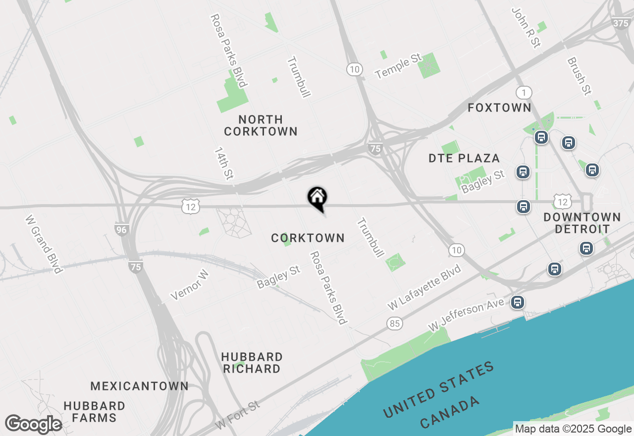 Map of 2037 11th Street #14, Detroit, MI 48216