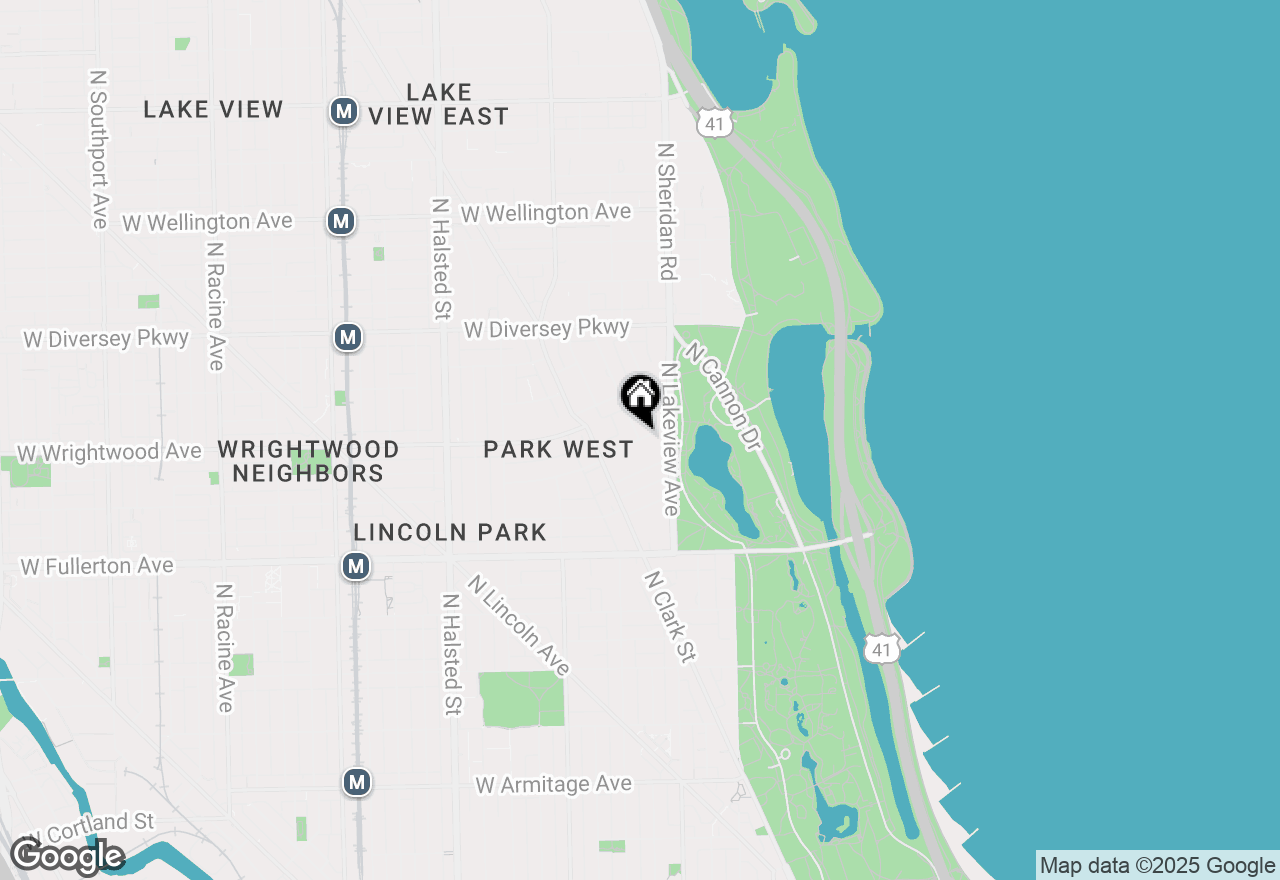 Map of 457 W Deming Place, Chicago, IL 60614