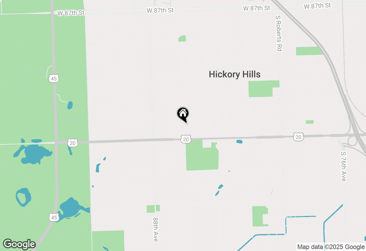 Map of 9420 Greenbriar Drive #3H, Hickory Hills, IL 60457