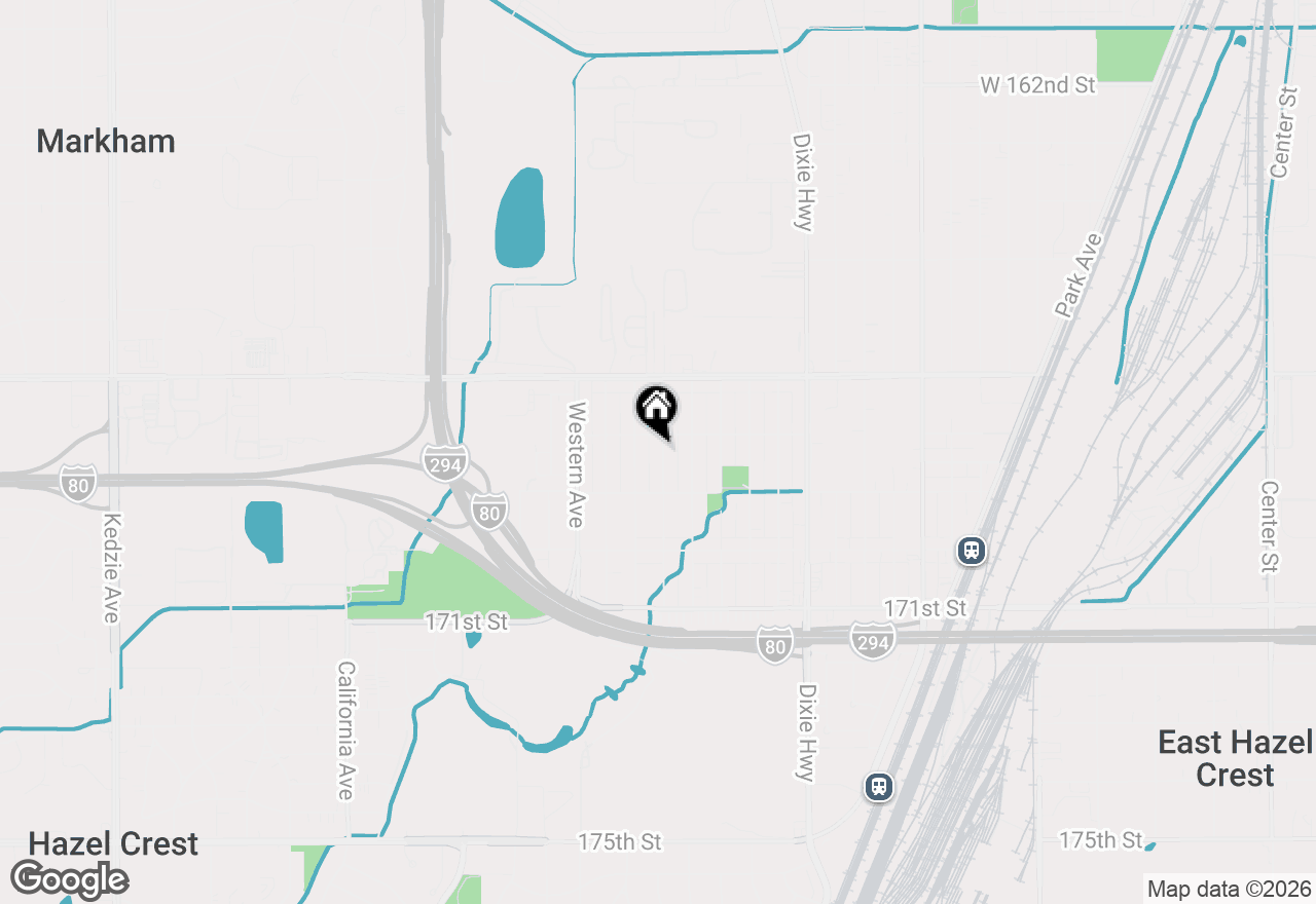 Map of 16820 S Crane Avenue, Hazel Crest, IL 60429
