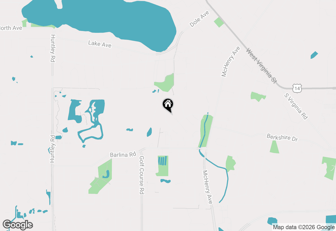 Map of 649 Greenbrier Lane, Crystal Lake, IL 60014