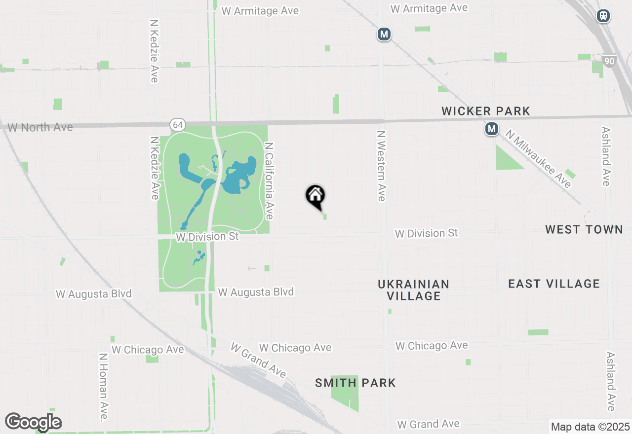 Map of 2622 W Crystal Street #1, Chicago, IL 60622