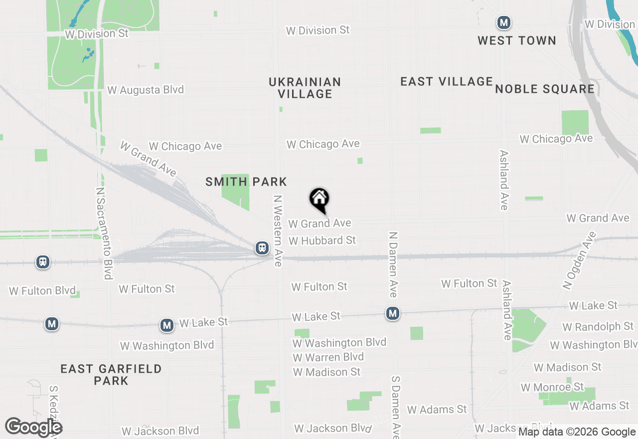 Map of 2234 W Grand Avenue #PH-401, Chicago, IL 60612