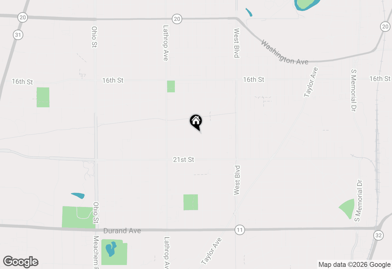 Map of 1939 Cleveland Ave, Racine, WI 53405