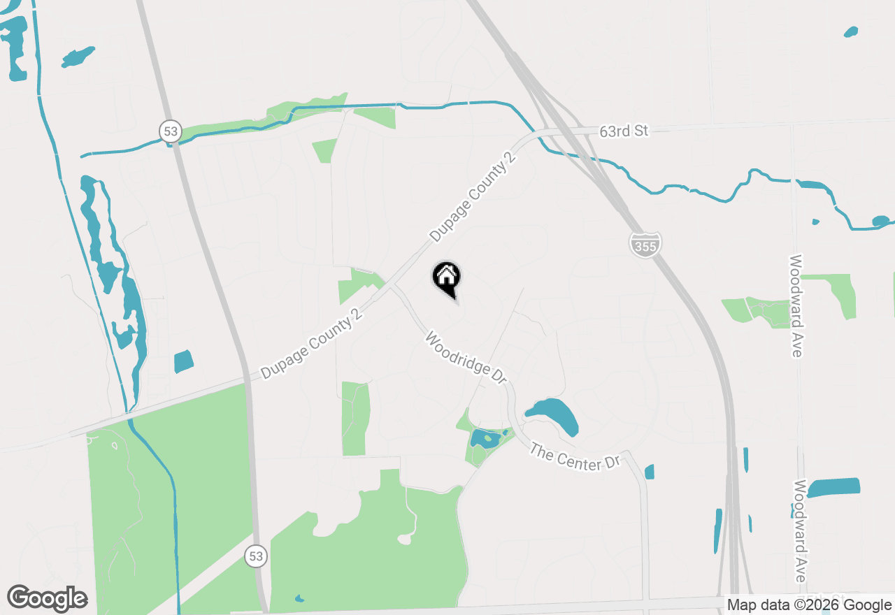 Map of 6819 Kincaid Court, Woodridge, IL 60517