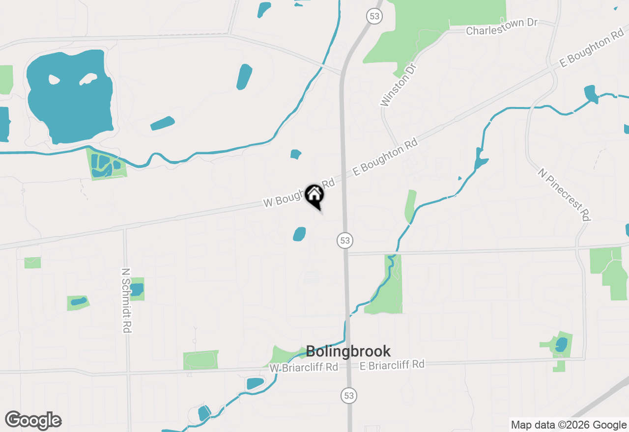 Map of 418 Lakeview Circle, Bolingbrook, IL 60440