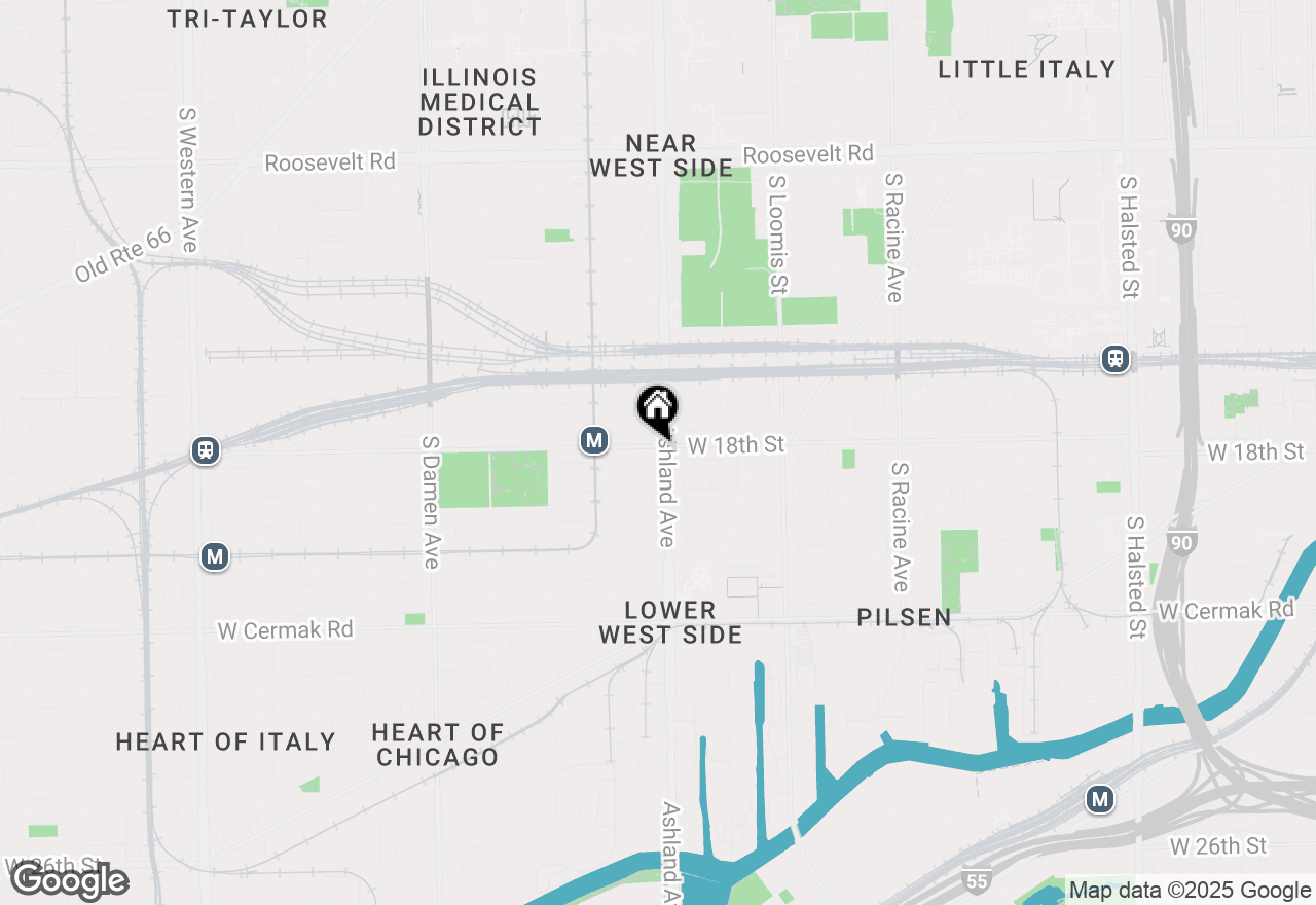 Map of 1800 S Ashland Avenue #201, Chicago, IL 60608