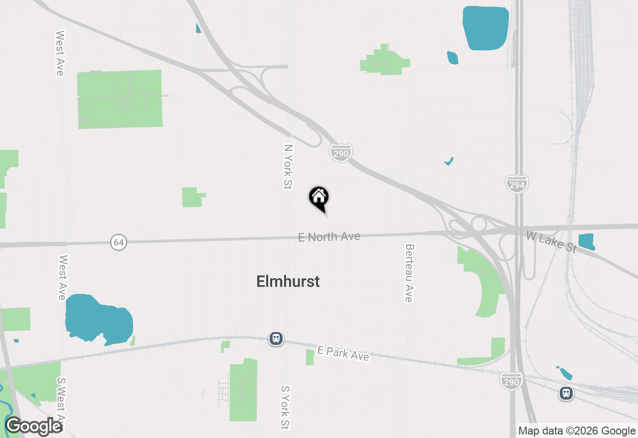 Map of 321 N Kenilworth Avenue, Glen Ellyn, IL 60137