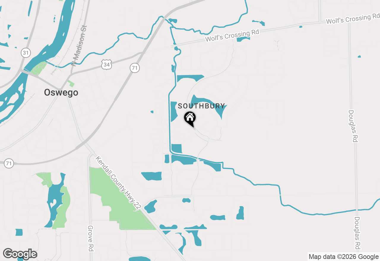 Map of 416 Shadow Court, Oswego, IL 60543