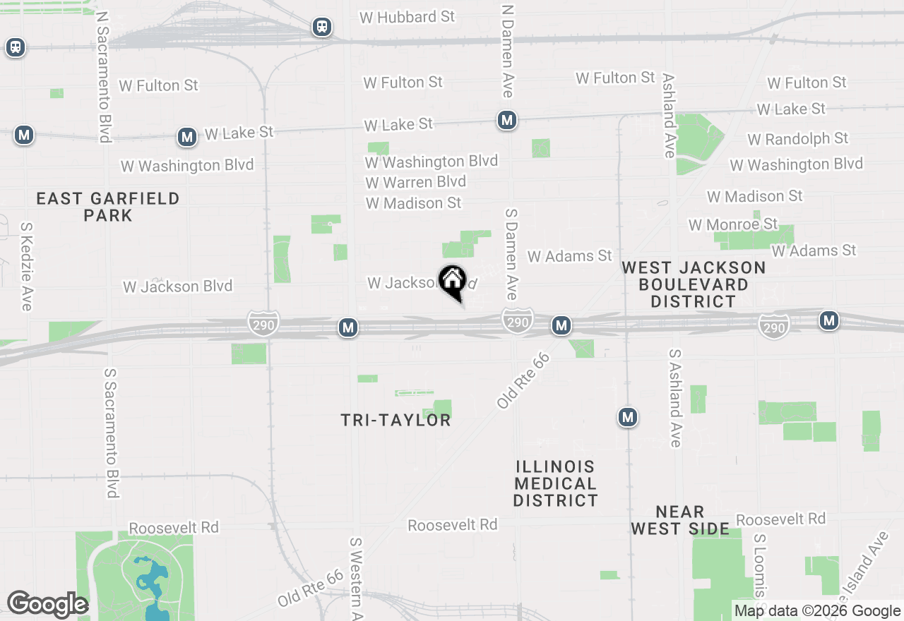 Map of 2128 W Van Buren Street #4, Chicago, IL 60612