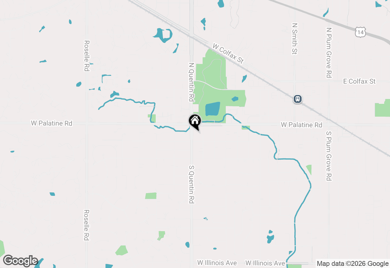 Map of 771 W Kristen Court, Palatine, IL 60067