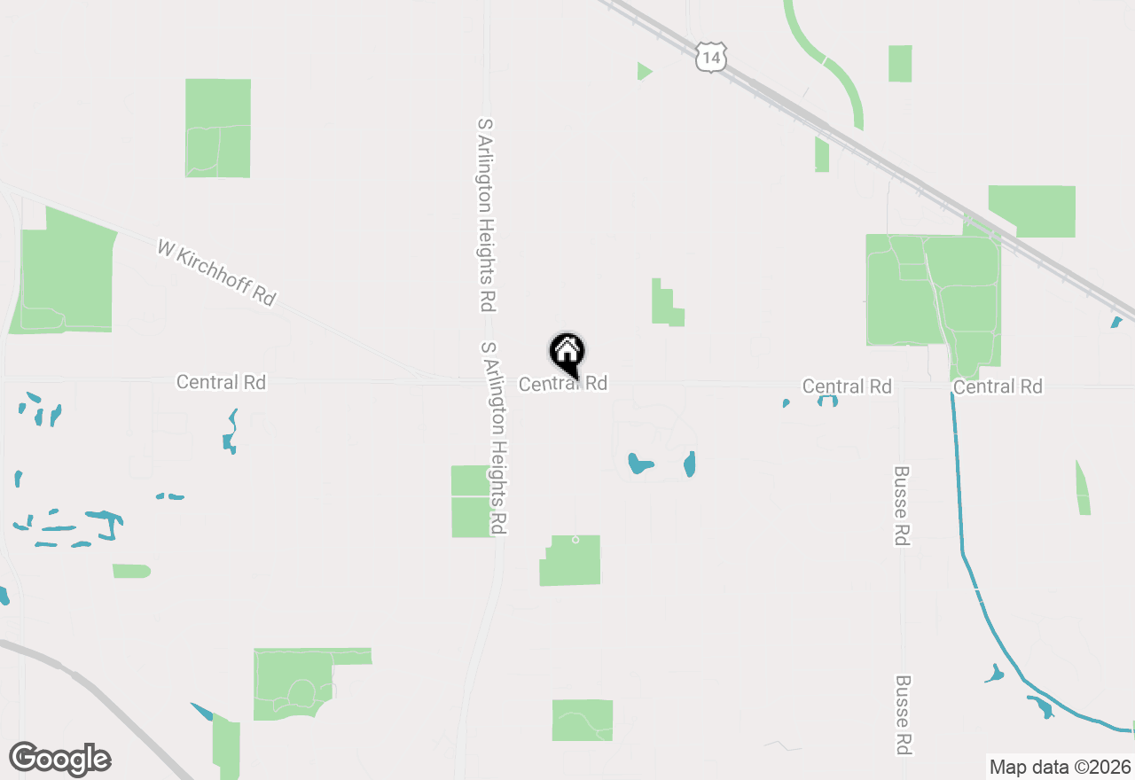Map of 1002 S Haddow Avenue, Arlington Heights, IL 60005