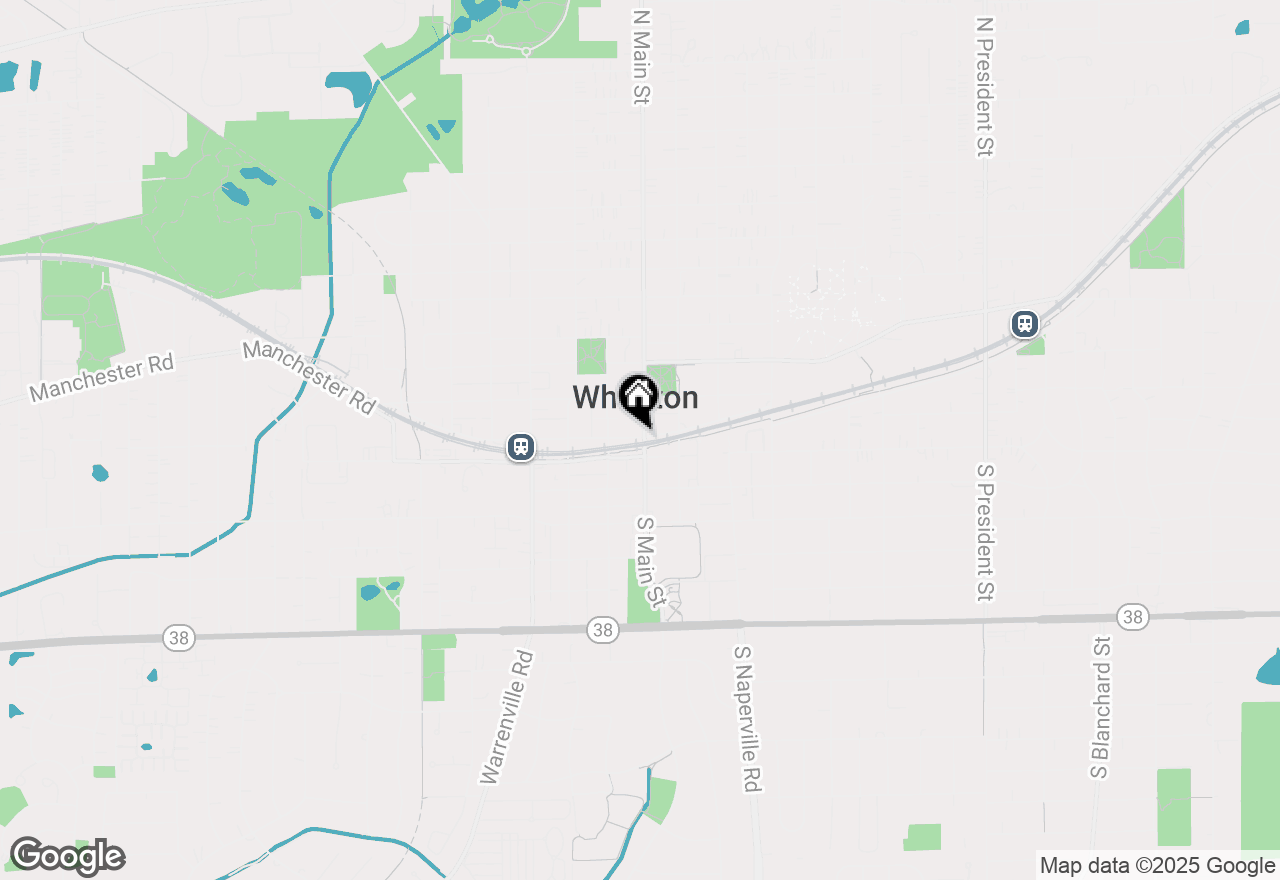 Map of 102 W Front Street, Wheaton, IL 60187