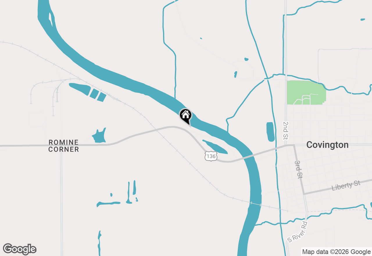 Map of W 1200 South, Covington, IN 47932