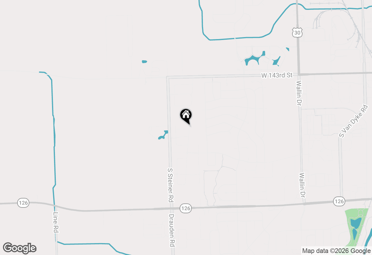 Map of 25504 W Sandalwood Lane, Plainfield, IL 60544
