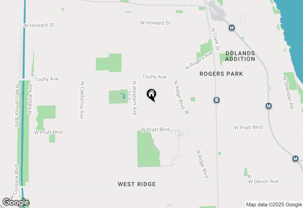 Map of 2231 W Lunt Avenue, Chicago, IL 60645