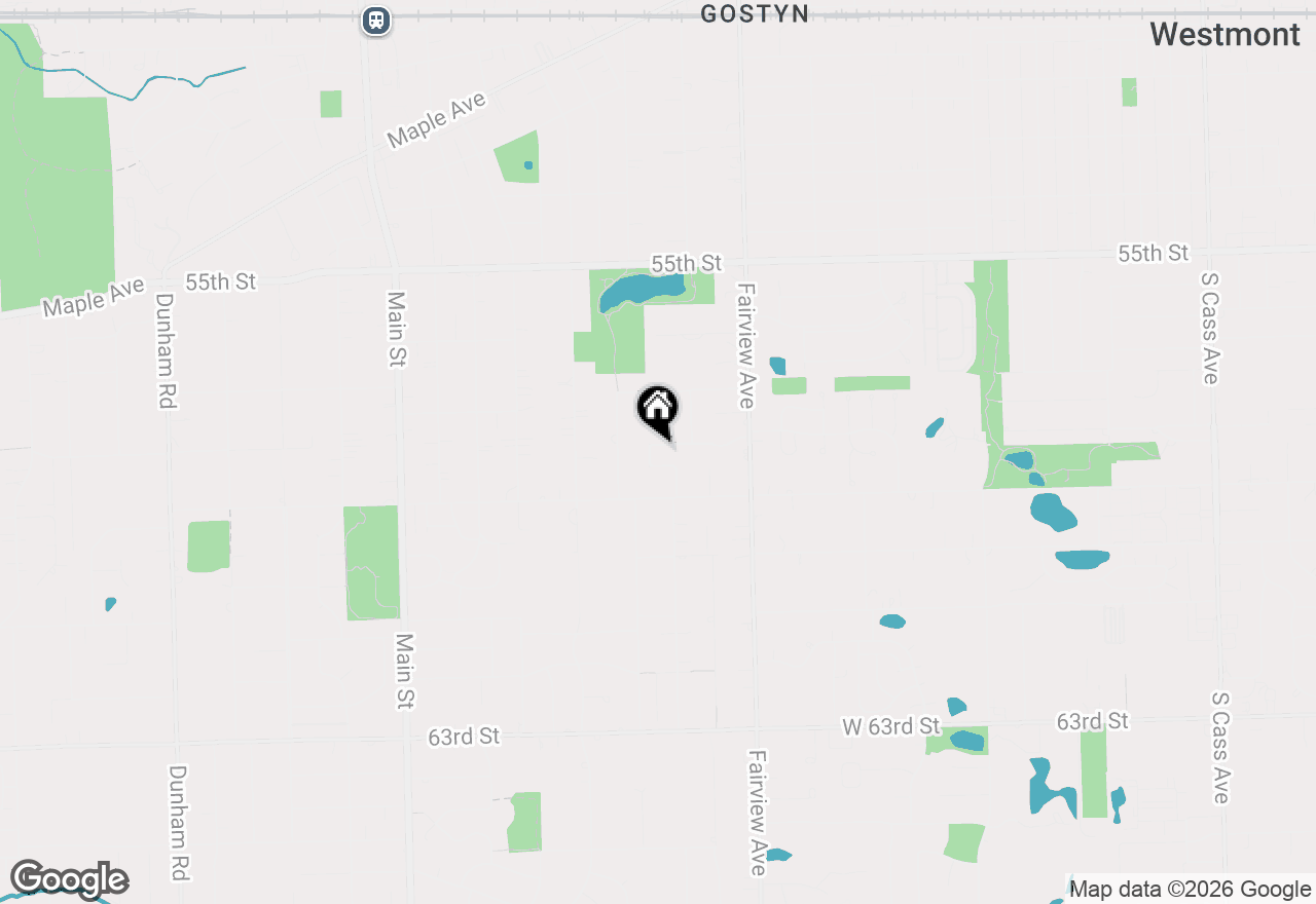 Map of 525 Bunning Drive, Downers Grove, IL 60516