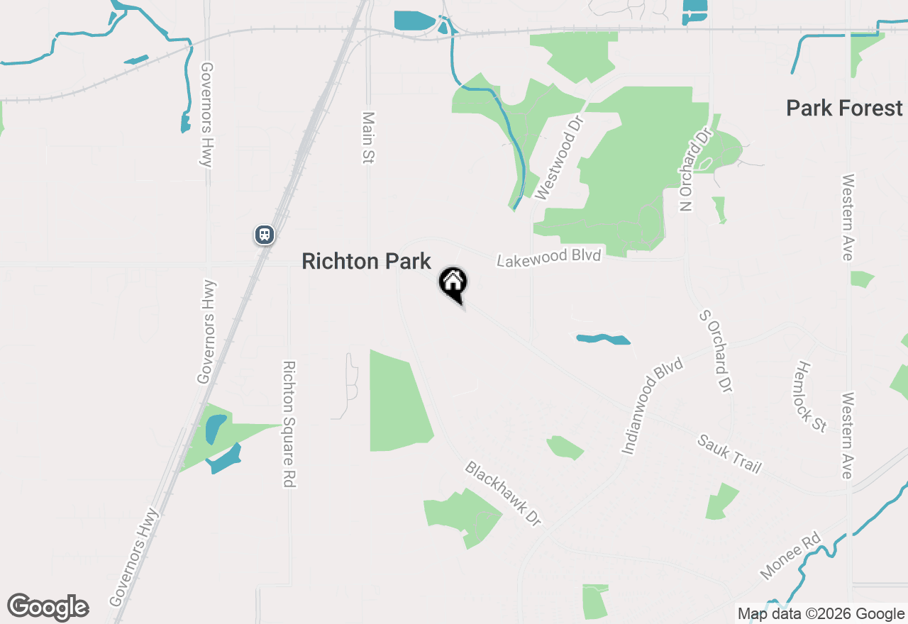 Map of 354 Marquette Street, Park Forest, IL 60466