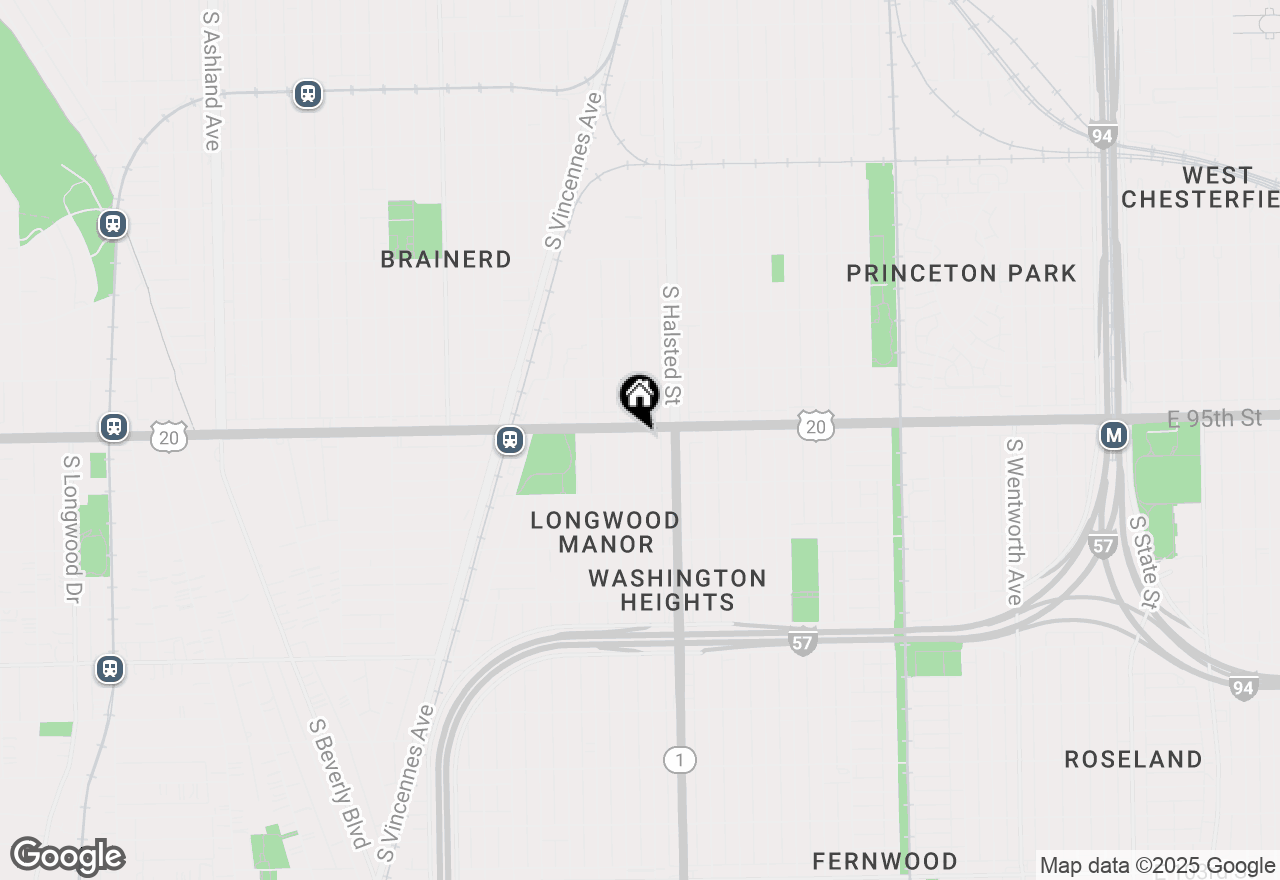 Map of 9508 S Green Street, Chicago, IL 60643