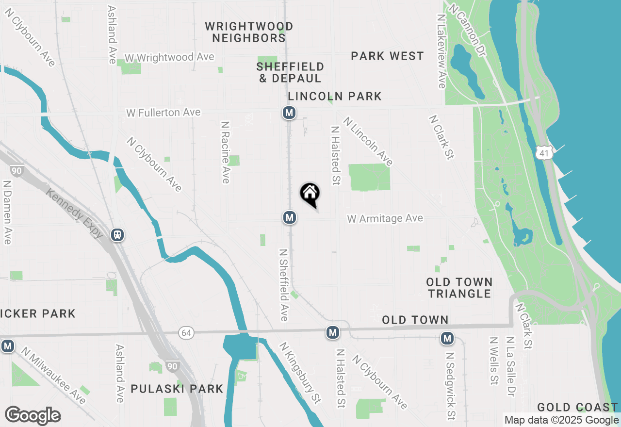 Map of 2022 N Fremont Street, Chicago, IL 60614