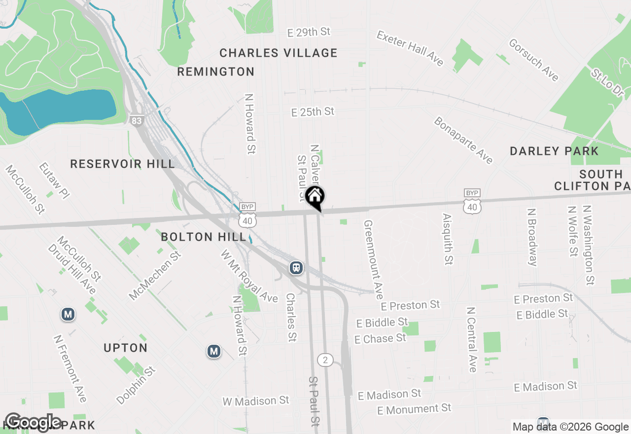 Map of 139 E North Avenue #3, Baltimore, MD 21202