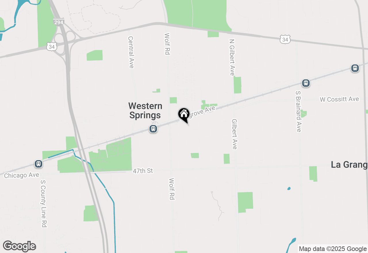Map of 4444 Franklin Avenue, Western Springs, IL 60558