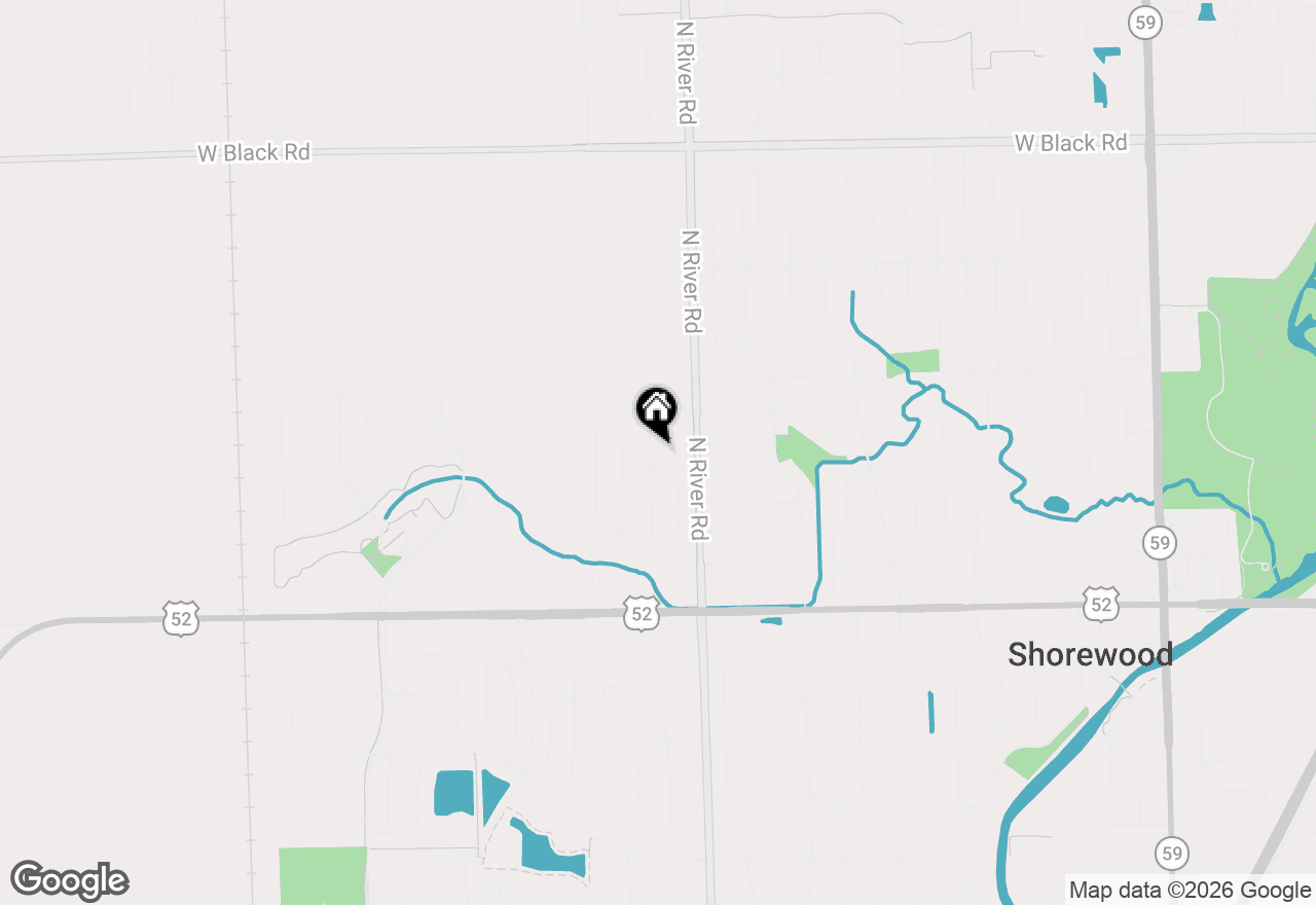 Map of 402 Savoy Drive, Shorewood, IL 60404