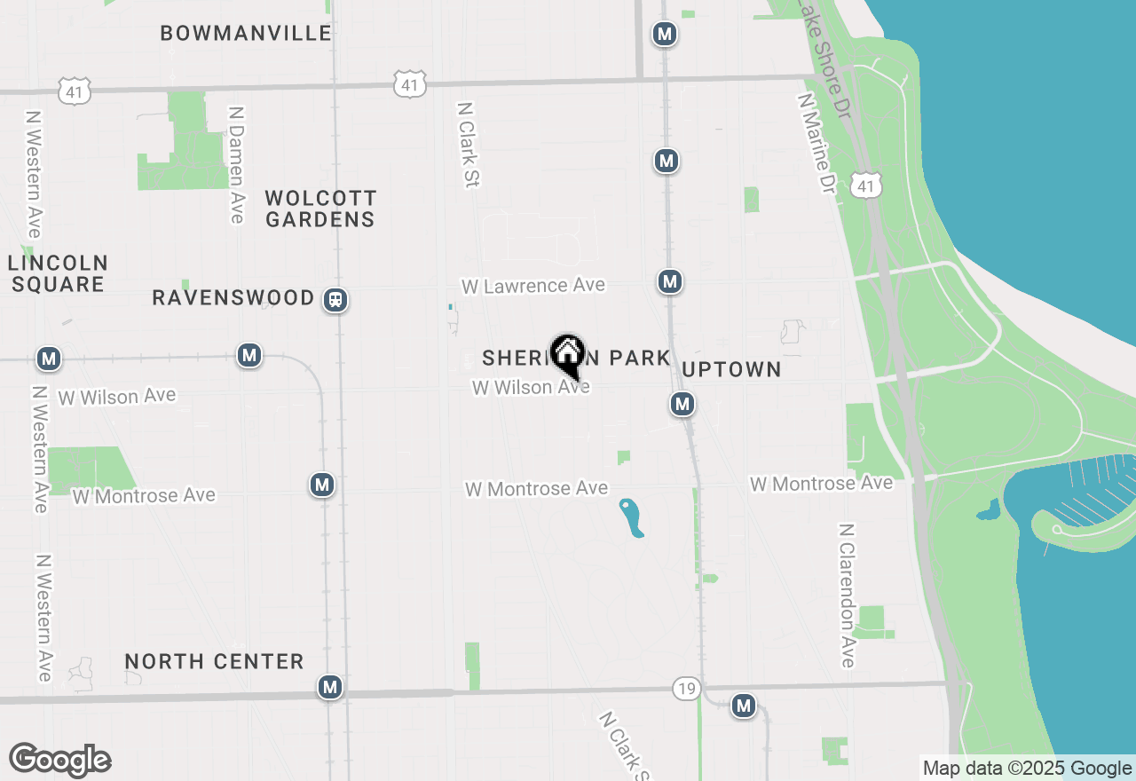 Map of 1325 W Wilson Avenue #1203, Chicago, IL 60640