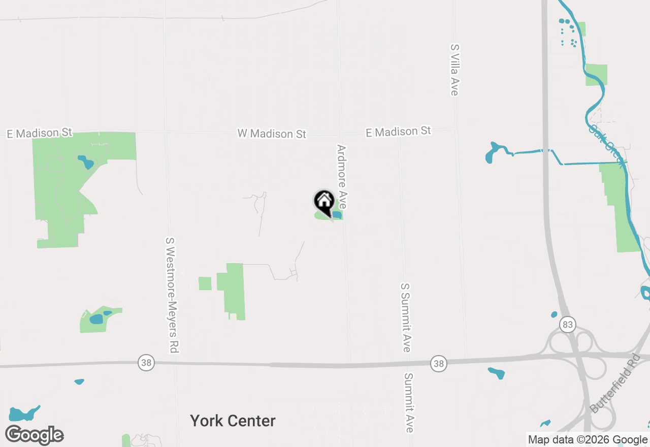 Map of 38 W Rand Road, Villa Park, IL 60181