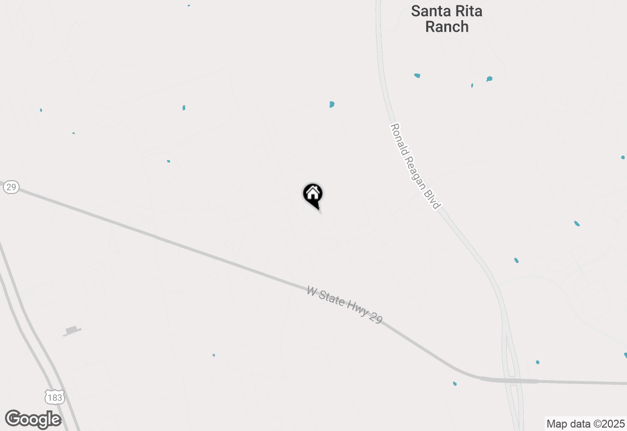 Map of 109 Mark Way, Liberty Hill, TX 78642