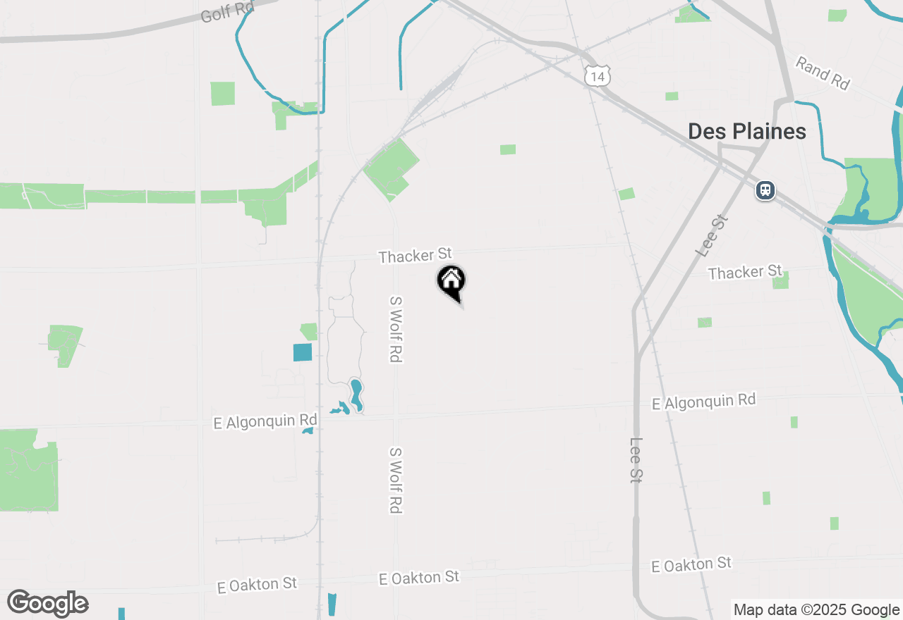 Map of 942 W Villa Drive, Des Plaines, IL 60016