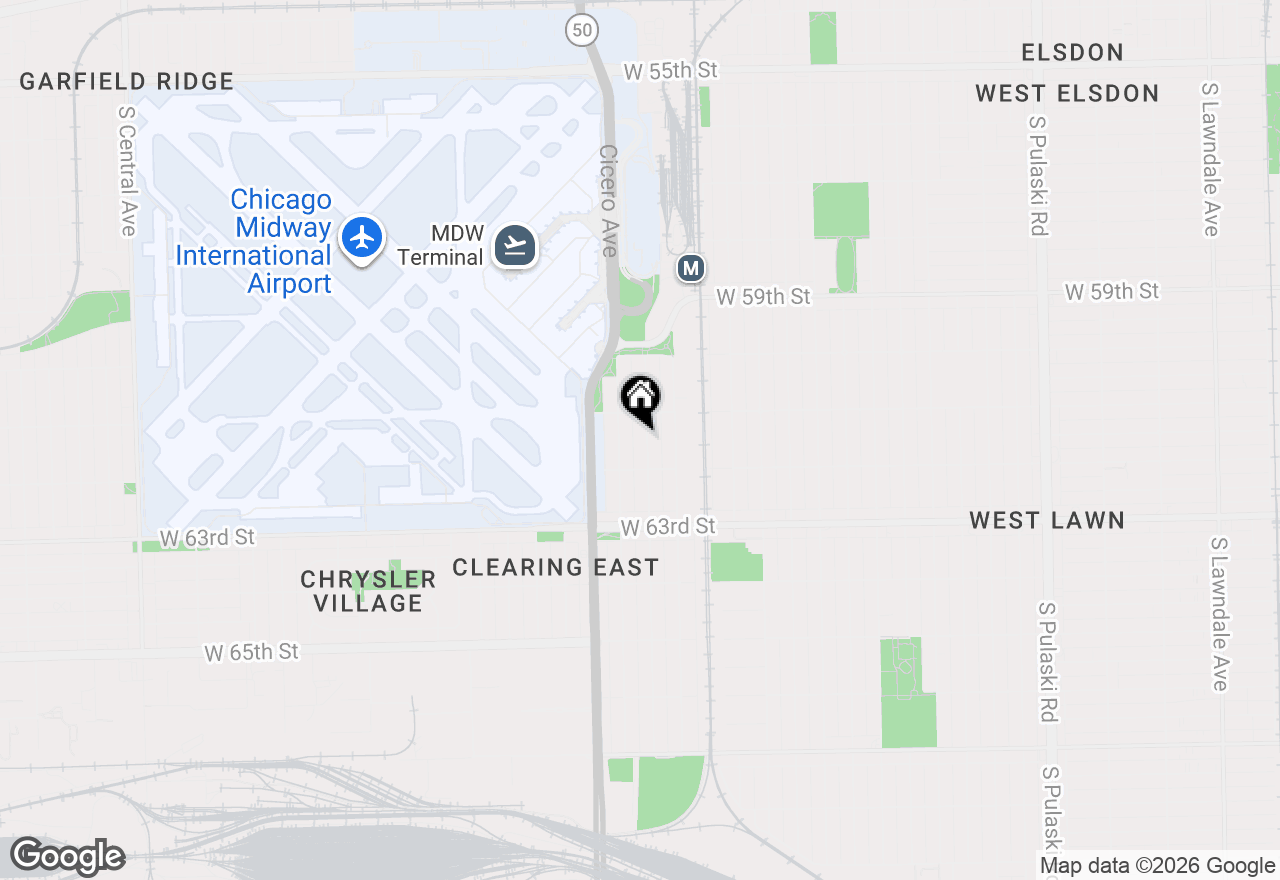 Map of 6128 S Kilpatrick Avenue, Chicago, IL 60629