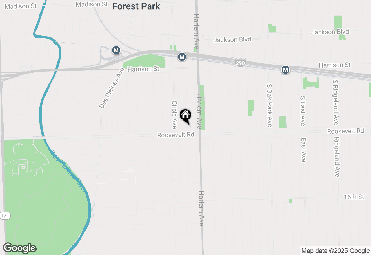 Map of 1128 Marengo Avenue, Forest Park, IL 60130