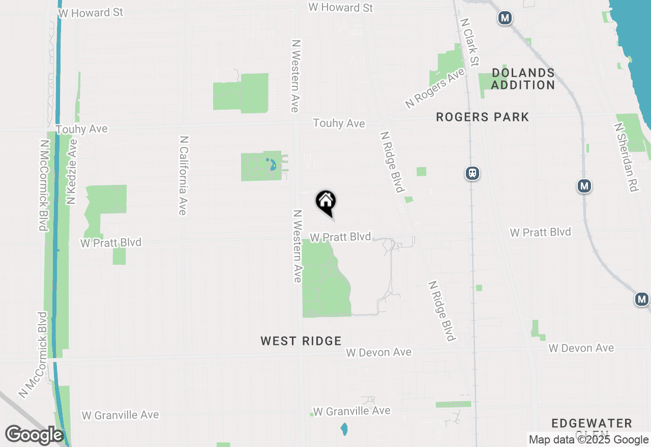 Map of 6827 N Oakley Avenue #3C, Chicago, IL 60645