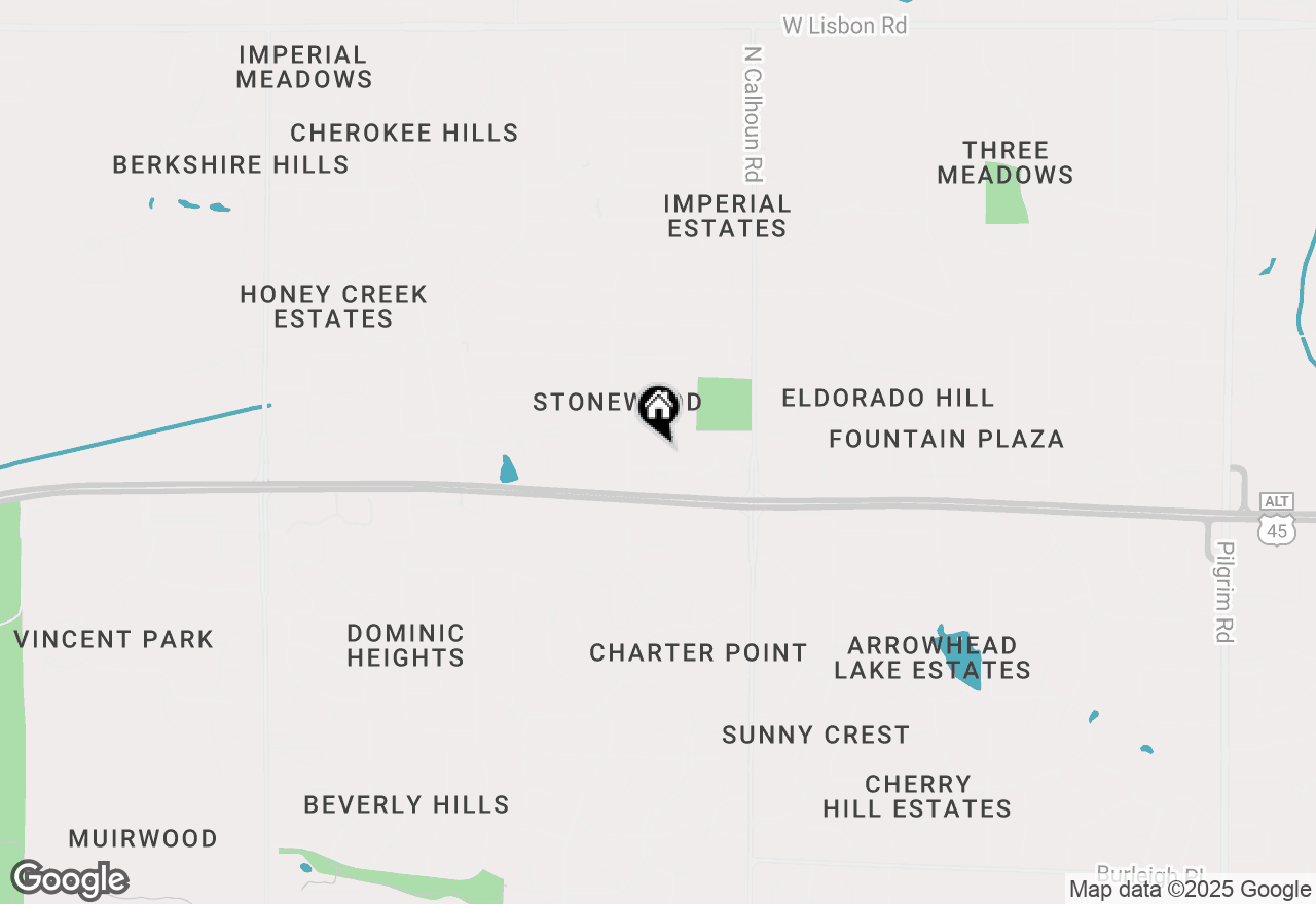 Map of 17490 Crest Hill Dr #14, Brookfield, WI 53045