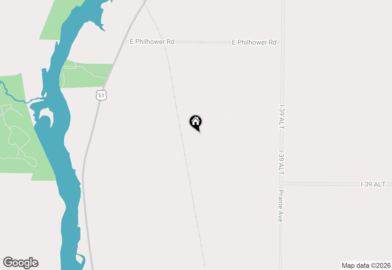 Map of 3184 S Warbler Ct, Beloit, WI 53511