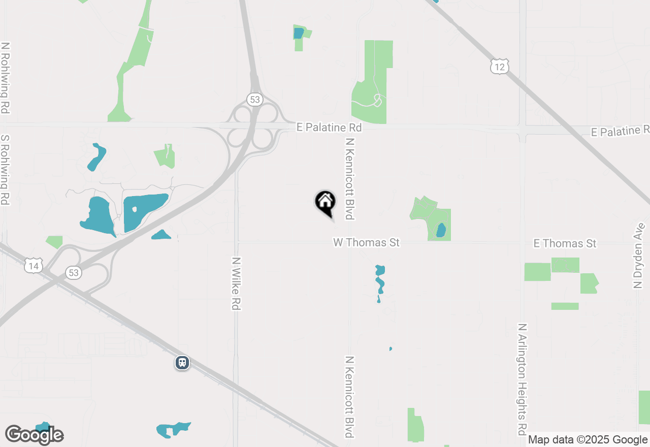 Map of (Address confidential), Arlington Heights, Illinois 60004