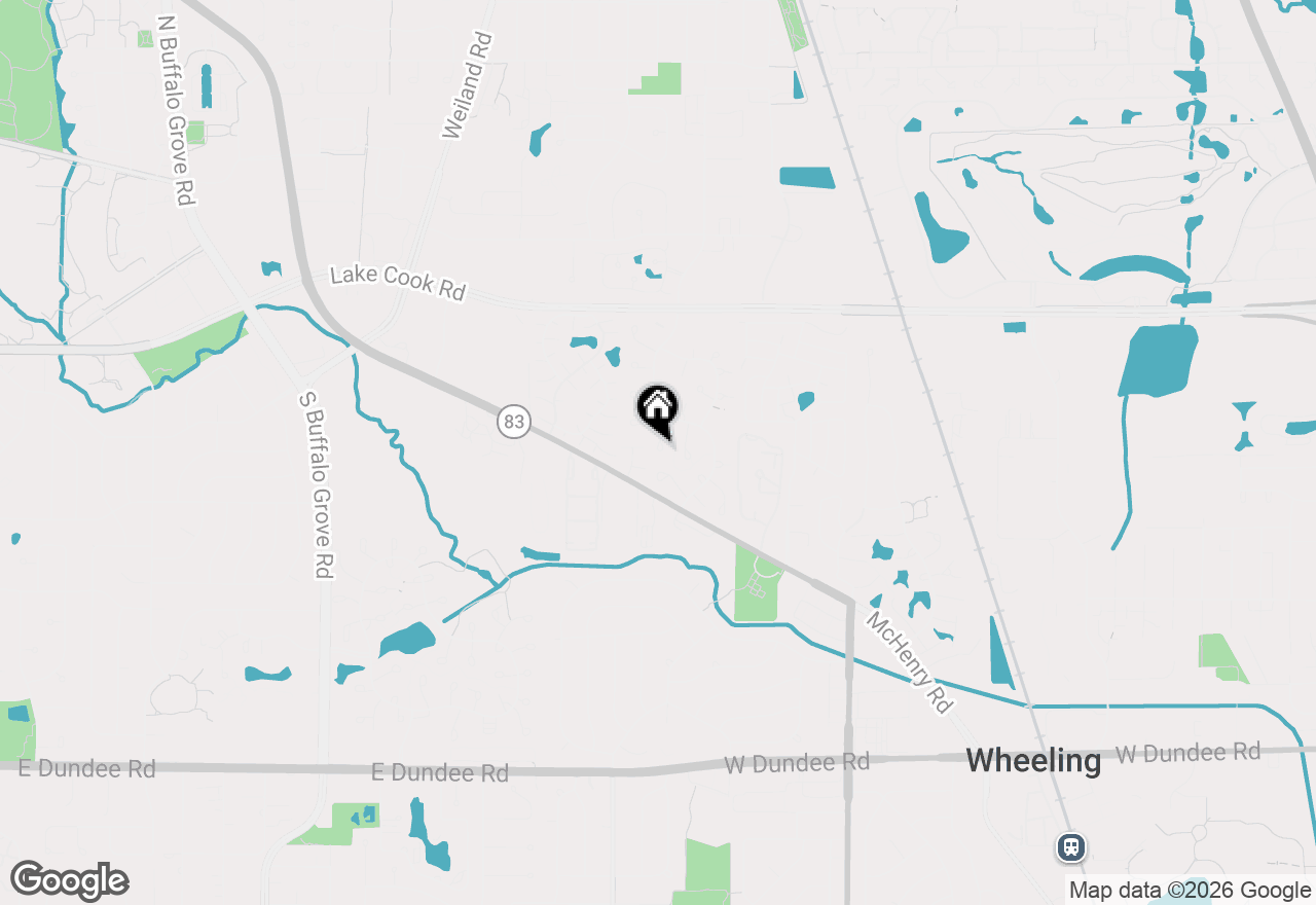 Map of 552 Greystone Lane #C2, Wheeling, IL 60090